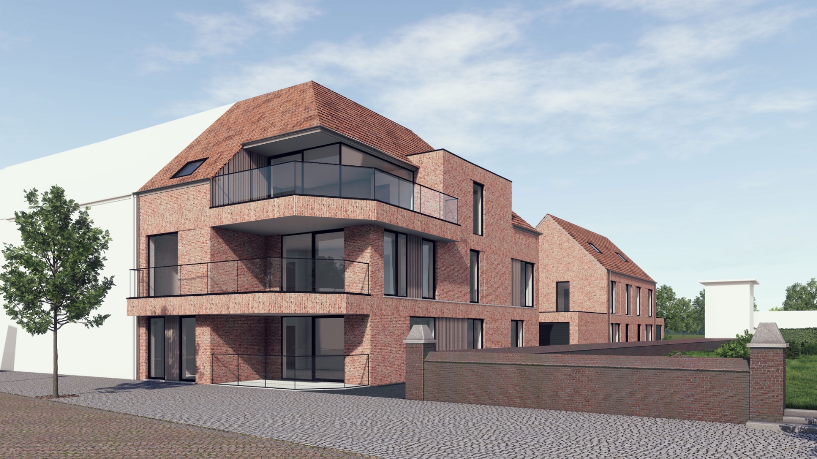 Drieslaapkamerappartement met zongericht terras