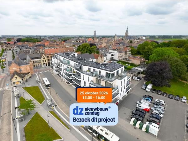 Volledig afgewerkt gelijkvloers nieuwbouw appartement met 2 slaapkamers en zonnig terras