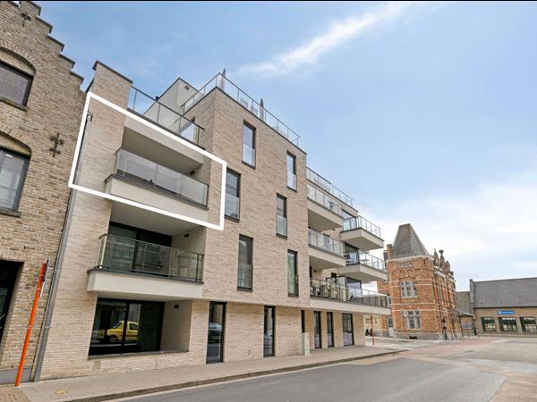 Instapklaar nieubouw appartement met 2 slaapkamers en zonnig terras in het centrum van Diksmuide