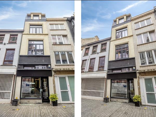 Historisch gebouw, gerenoveerd 2020, 3 slaapkamers en handelsruimte gelijkvloers
