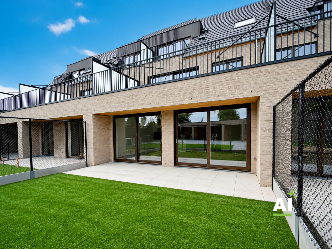 Modern gelijkvloers appartement met privatieve tuin – Residentie Jagershof, Woumen